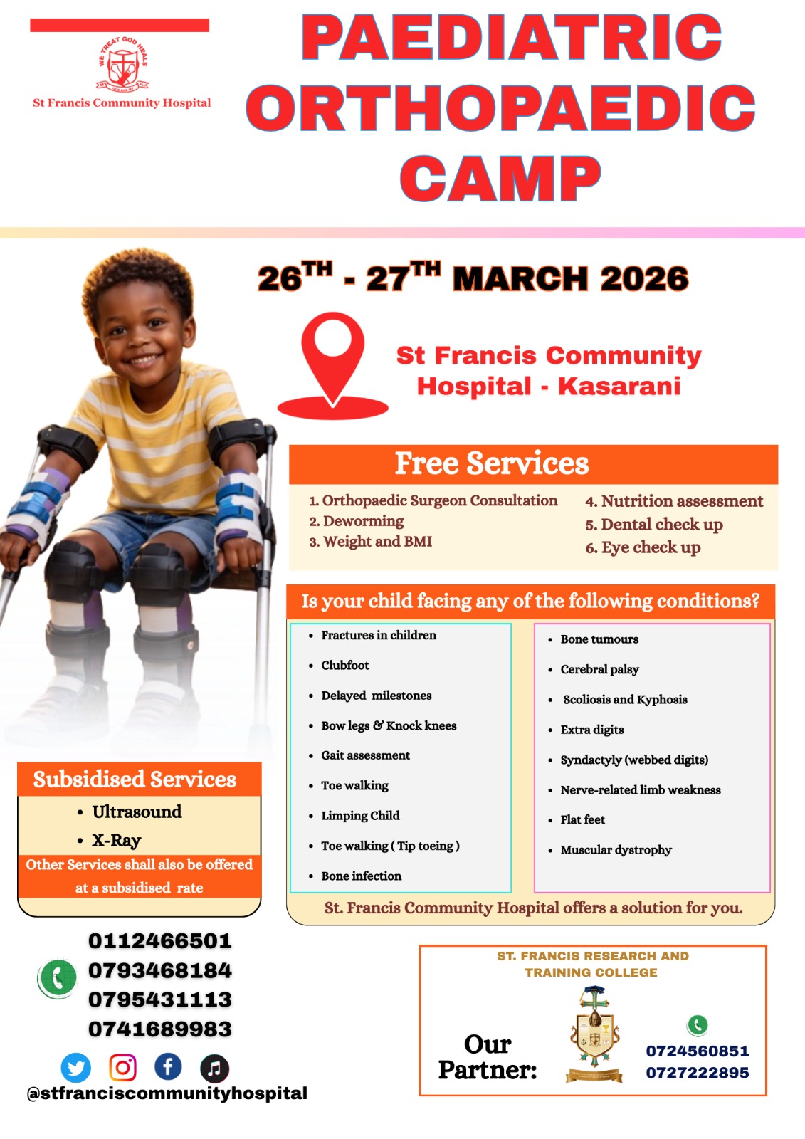 Peadiatric Orthopeadic Camp